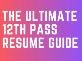 12th Pass Resume
